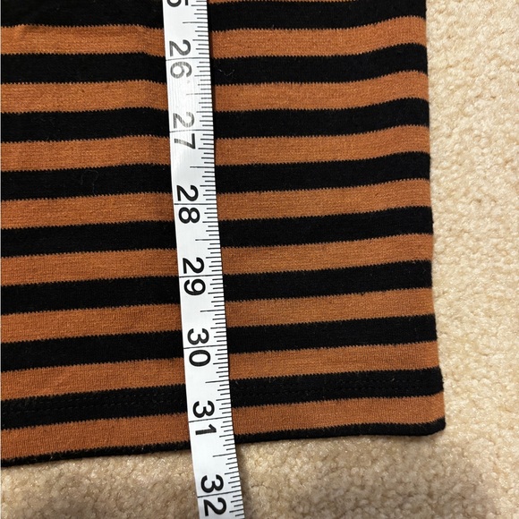 Forever 21 Black and Brown Striped Long Sleeve Dress - Picture 7 of 9